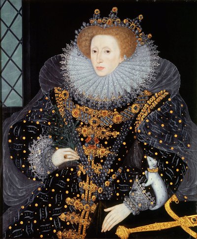 The Ermine Portrait of Elizabeth I of England by William Segar